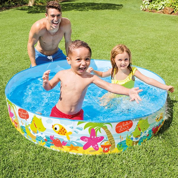 Intex ‘Under the Palm Trees’ Plastic Snapset Kiddie Pool