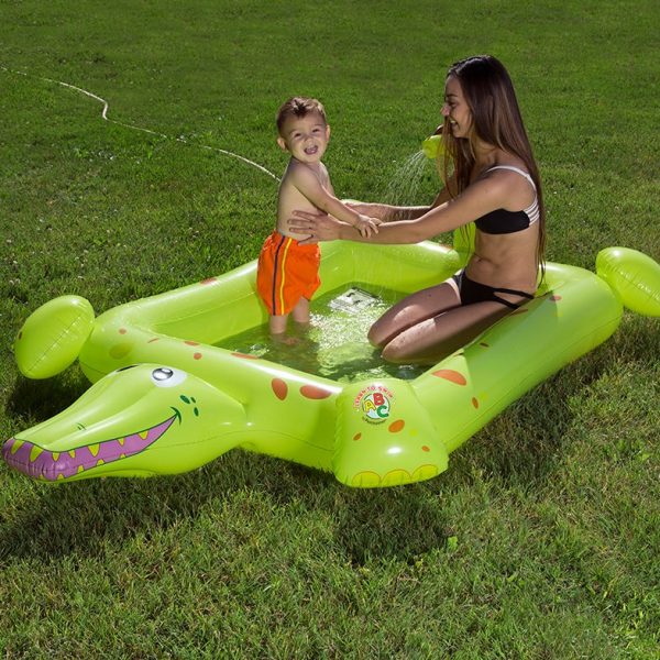Inflatable Crocodile Spray Pool by Poolmaster